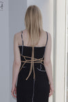 BASERANGE 25 Spring/Summer France Silk Toma Top Strap Vest BAS-TOMA-WS-AU23-HEI Black